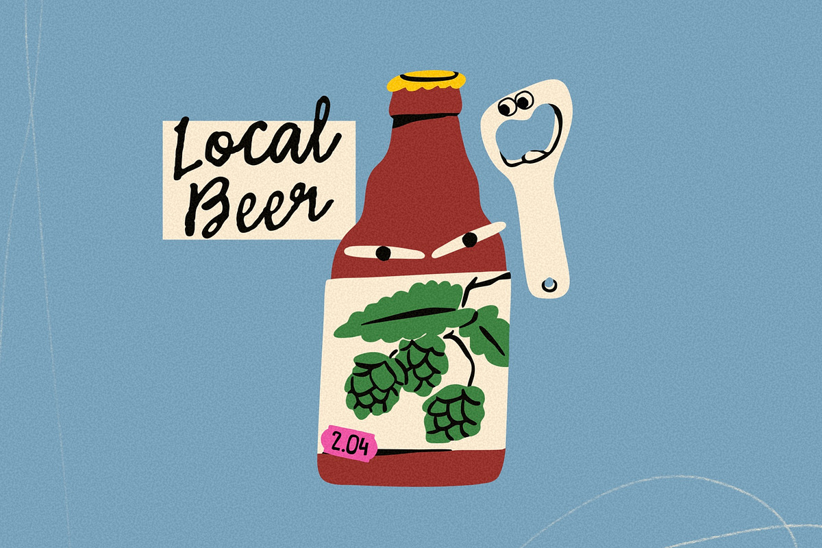 Local Beer, a Food Illustration by Twisted Tail (Photo 5 of 5)