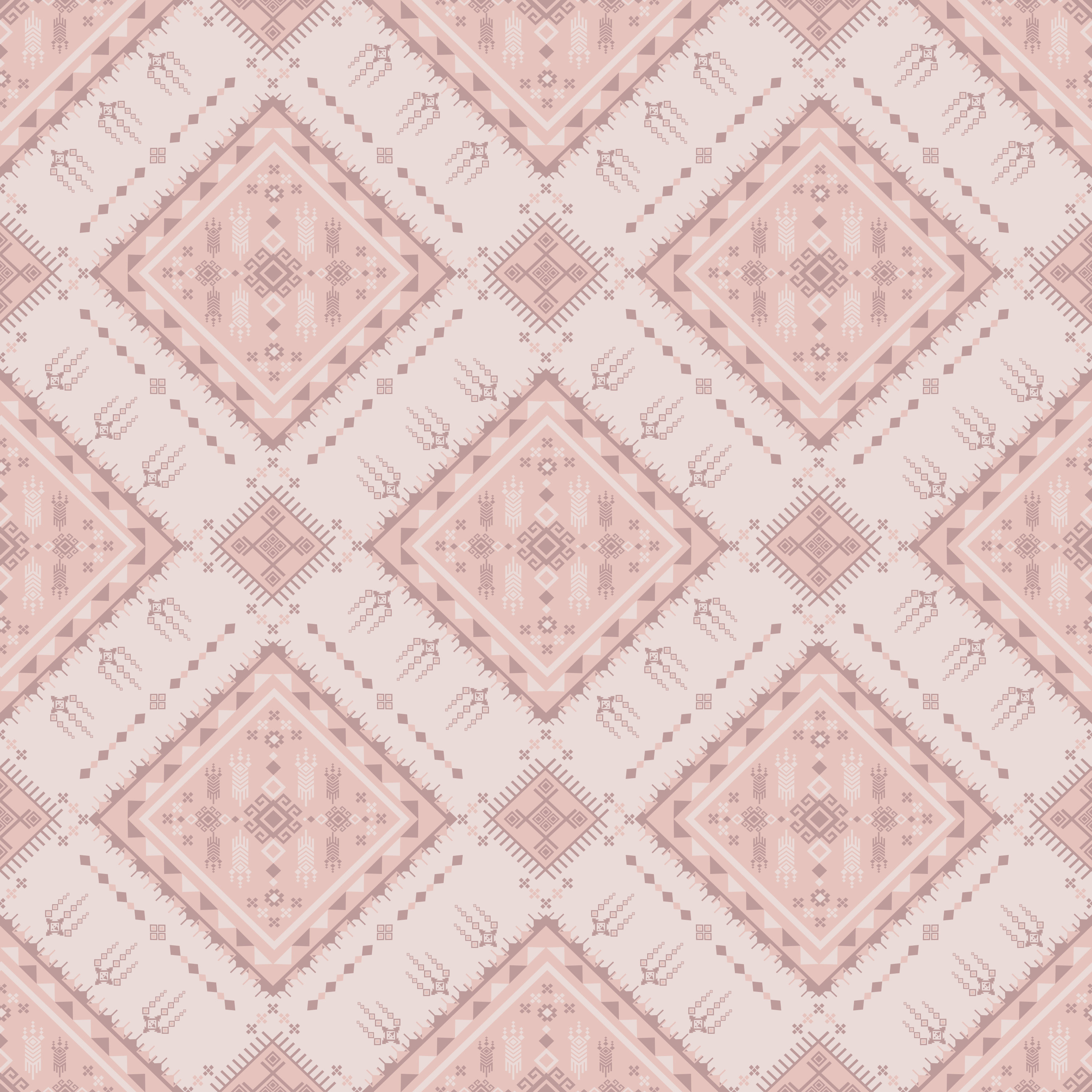 seamless soft pink tribal pattern