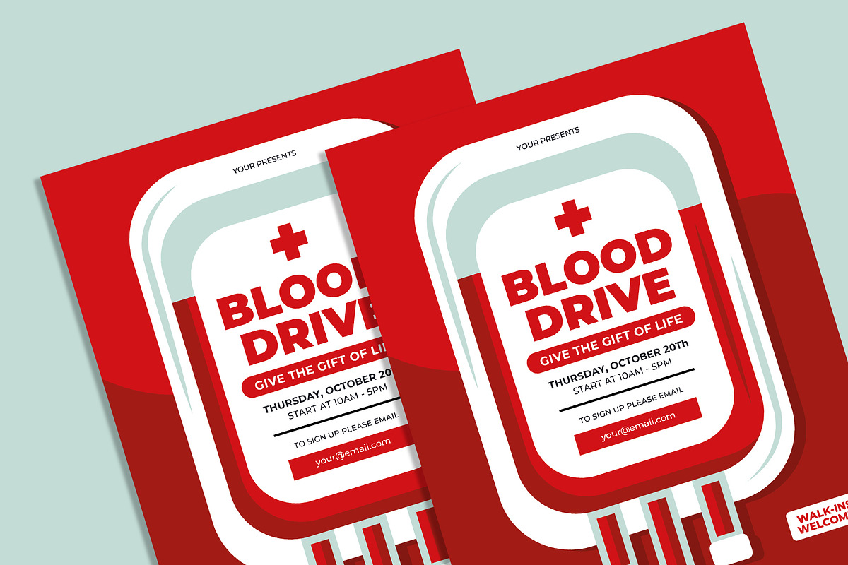 Blood Drive flyer, a Flyer Template by AdamHasan (Photo 3 of 3)