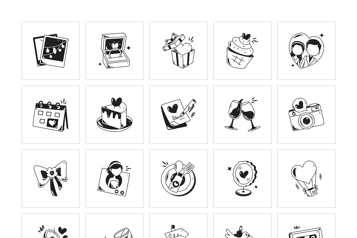 Animated Wedding Icons, a Solid Icon by Prosymbols (Photo 5 of 7)