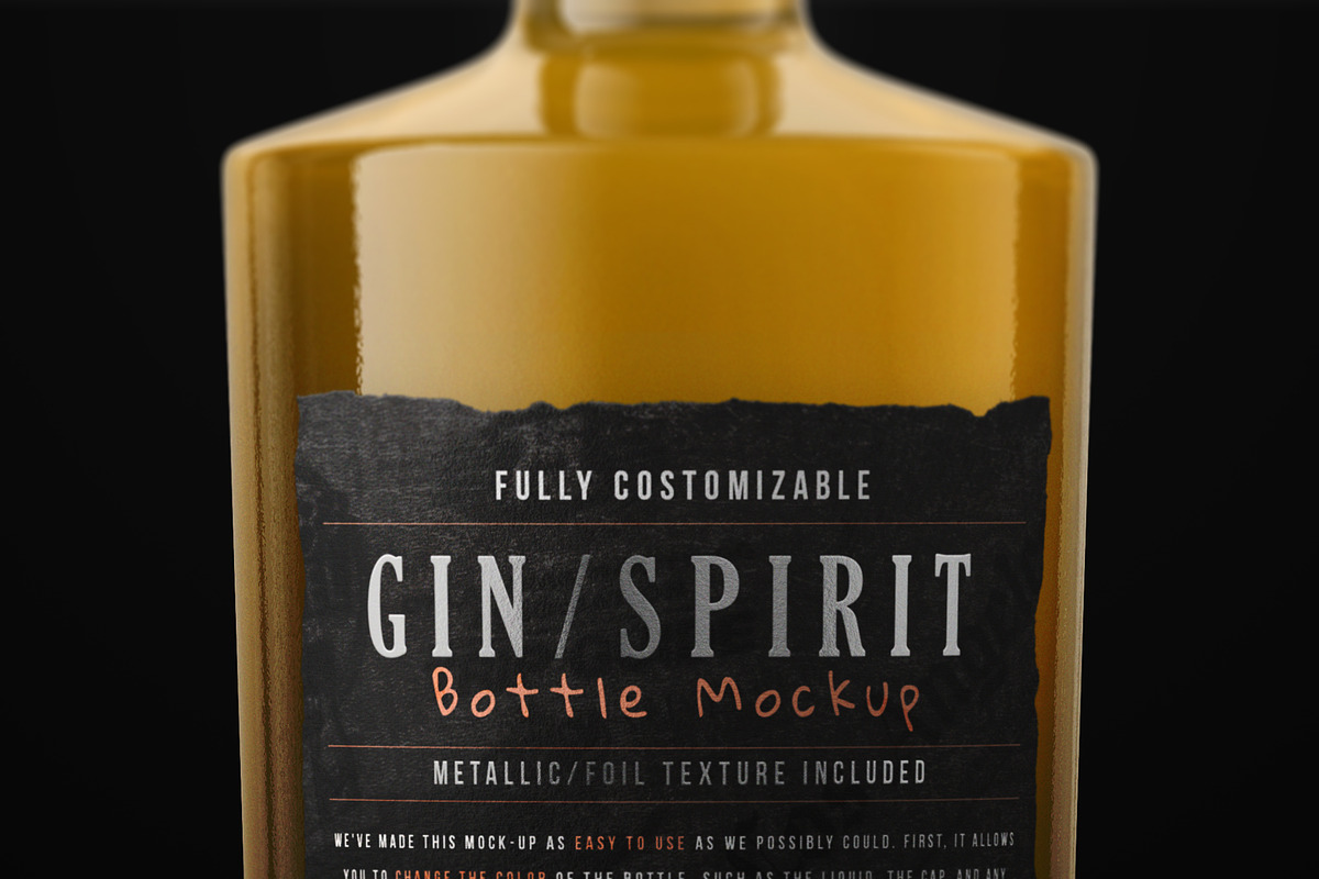 Gin/Spirit Bottle Mockup, a Product Mockup by HexenDesigns (Photo 3 of 14)
