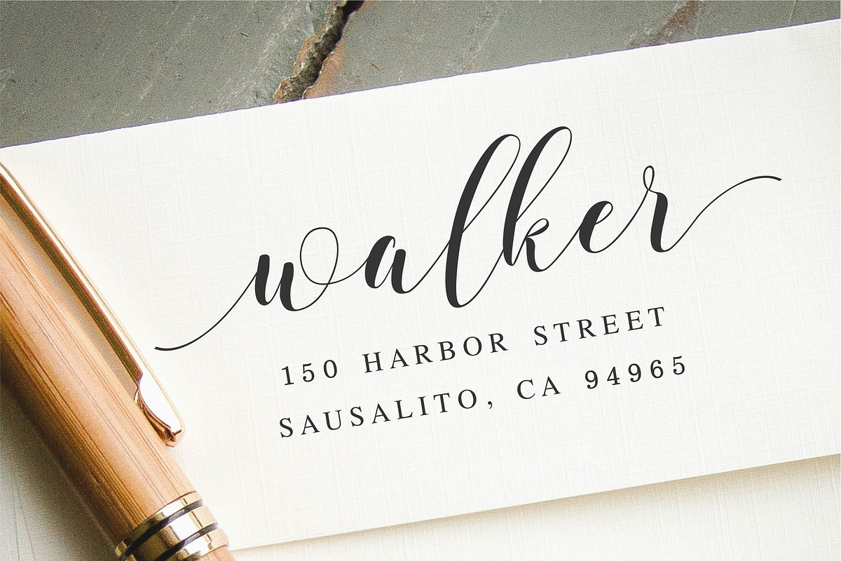 Verbatim Calligraphy Script PRO preview 6