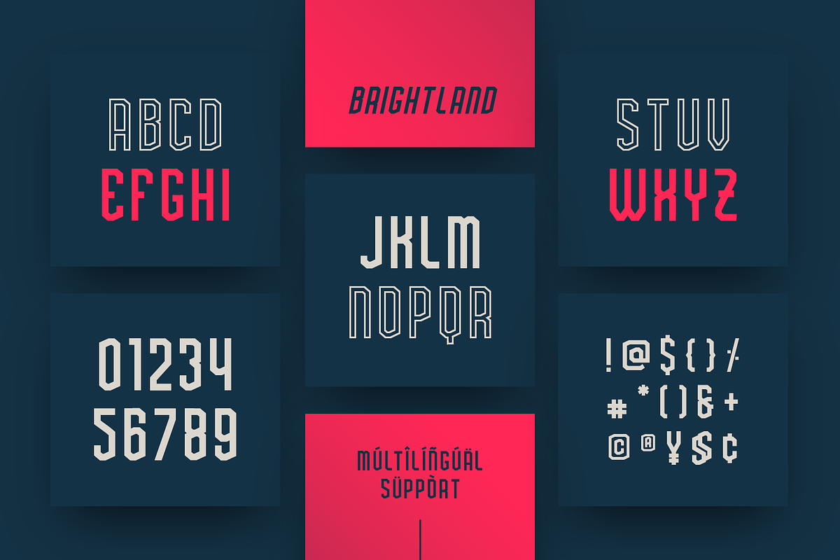 Brightland - Condensed Sans Serif, a Sans Serif Font by Pixesia Studio (Photo 12 of 13)