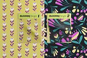 Bright Retro Floral Pattern Set, a Pattern Graphic by Asya Melkonyan Patterns (Thumbnail 6 of 16)
