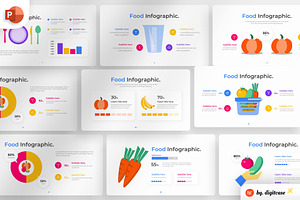Food PowerPoint Infographic Template, a Presentation Template by Digitcase x Wealthwells