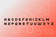 Hammer Font | Futuristic Font, a Sans Serif Font by WhymoreArt (Thumbnail 5 of 5)