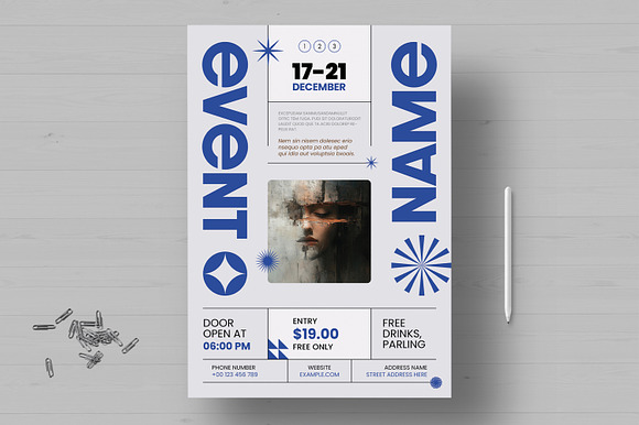 Bold Typography Event Poster preview 7