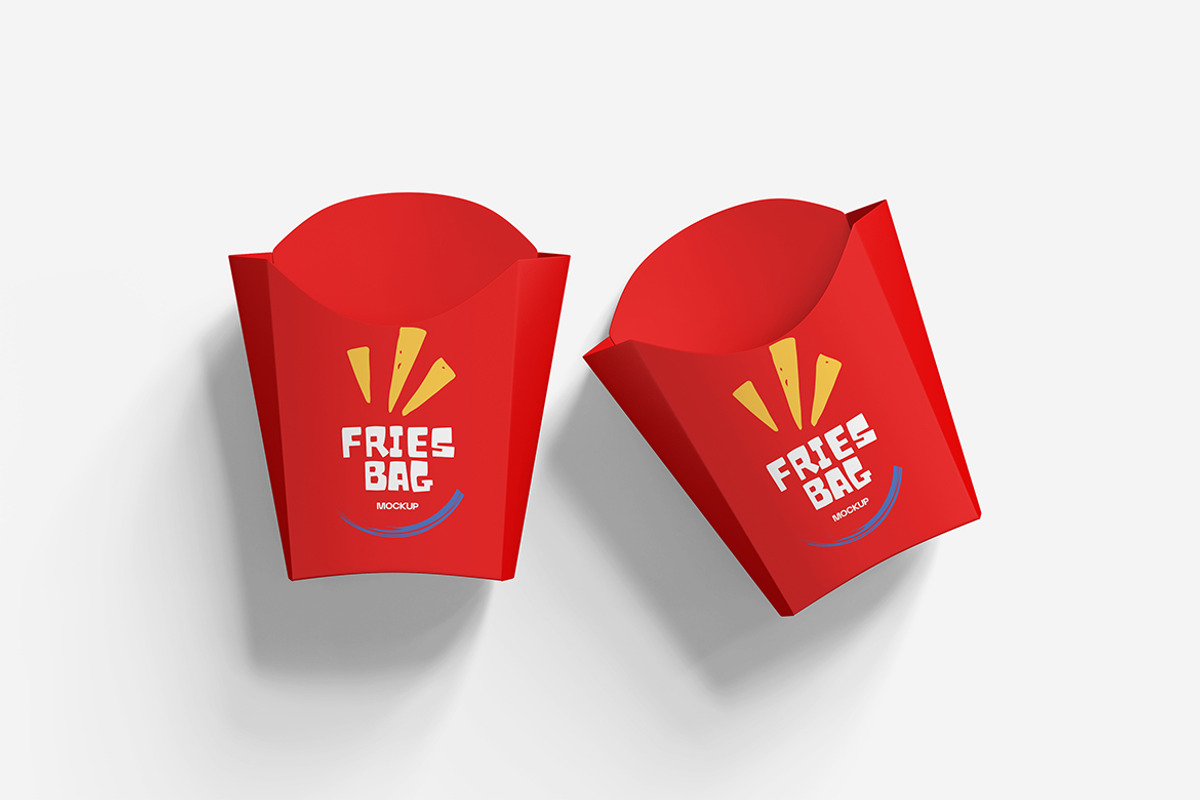 French Fries Bag Mockup, a Product Mockup by MrLetters (Photo 5 of 5)