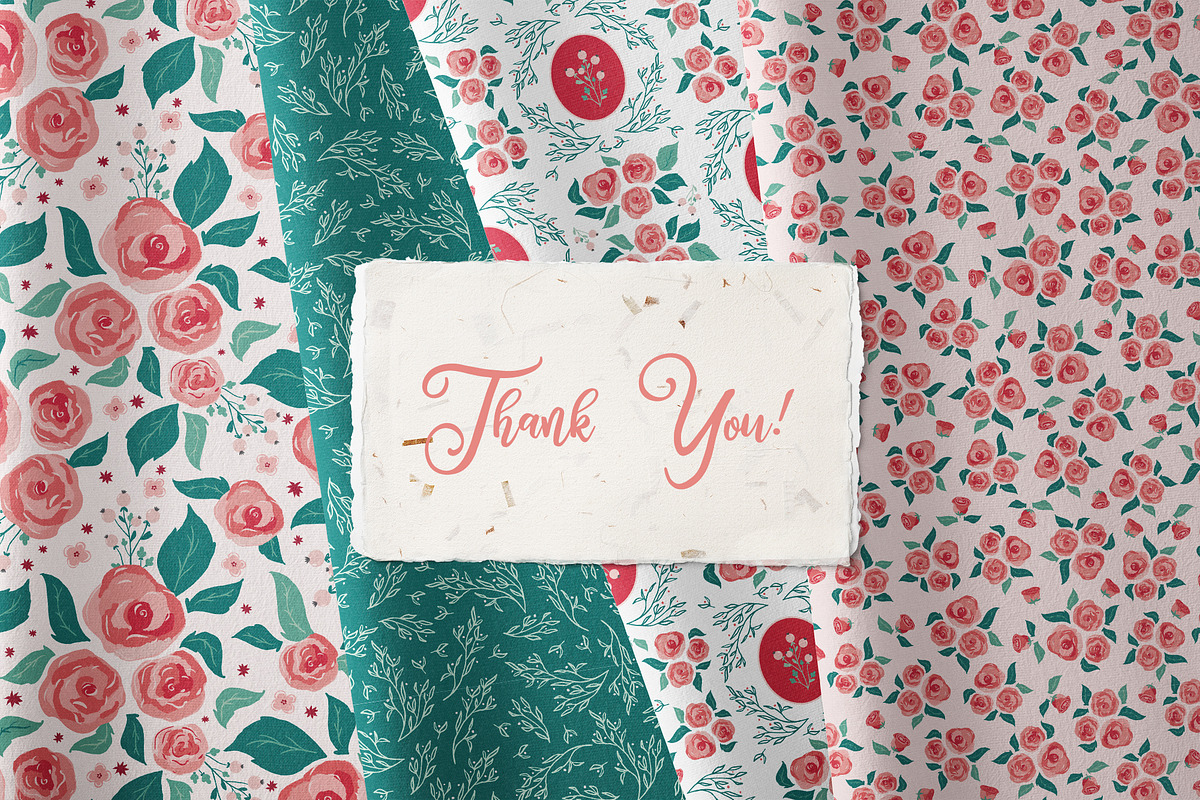 Berries & Roses collection, a Decorative Illustration by Cozy pattern shop (Photo 7 of 7)
