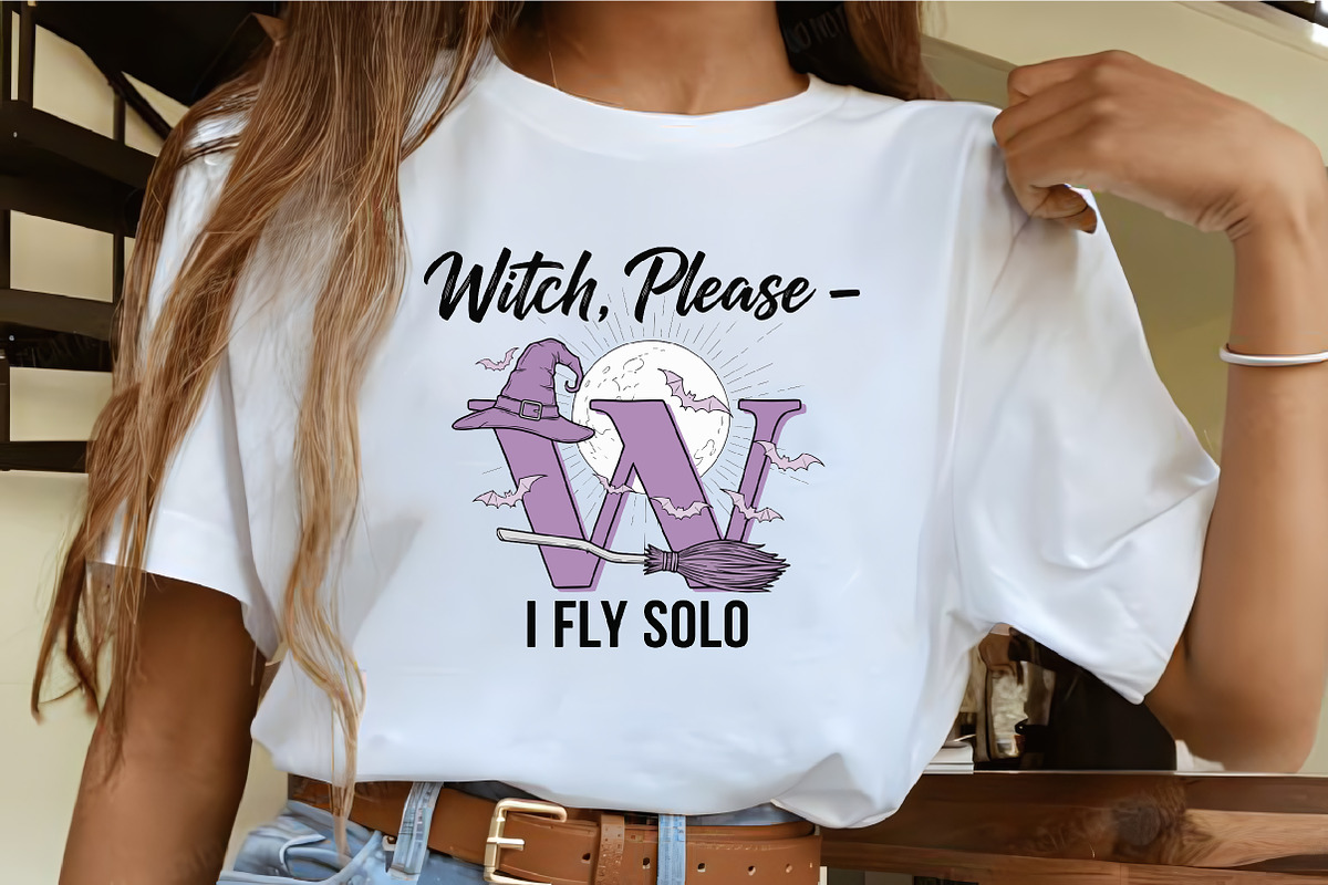 Witch Please I Fly Solo SVG, an Illustration by CrexoraLab (Photo 2 of 4)