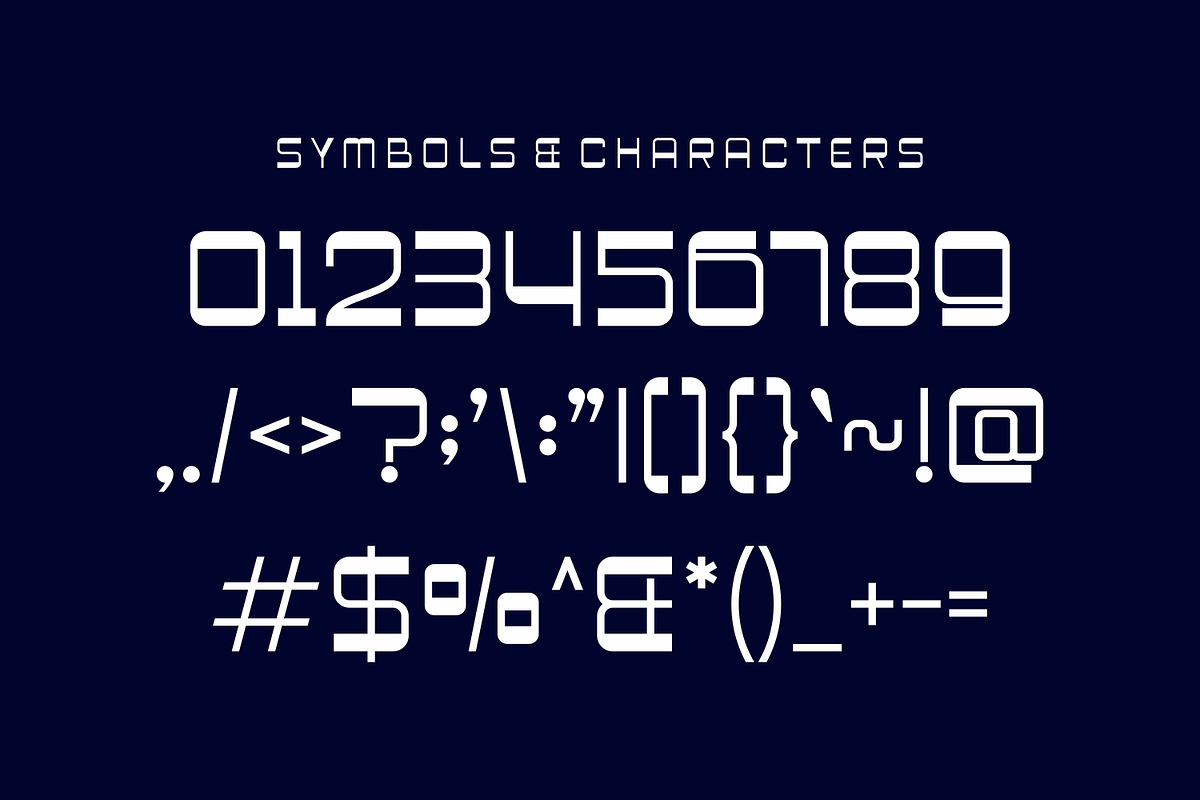 Becos - Technology Font, a Sans Serif Font by lelevien (Photo 3 of 4)