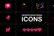 Hearts Reactions Icons for DaVinci, a Templates & Theme by 2dfx (Thumbnail 1 of 2)