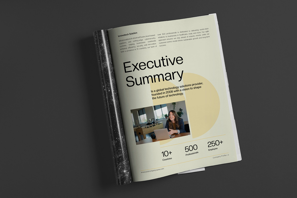 Yellow Modern Company Profile, a Brochure Template by Neermana (Photo 2 of 11)