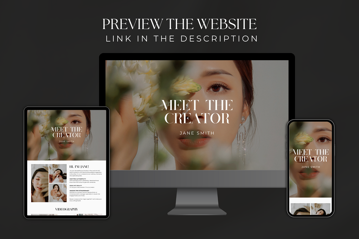 UGC Portfolio Template for Canva, an App Template by Gilla Templates (Photo 6 of 8)