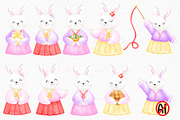 Happy Mid Autumn festival watercolor, a Seasonal Illustration by Vavavan Artwork (Thumbnail 3 of 6)