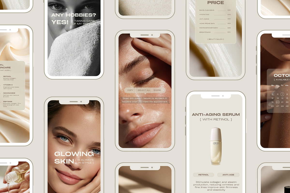 400 Skincare Instagram Templates, a Social Media Template by Instprofi | Studio Estimo (Photo 15 of 15)
