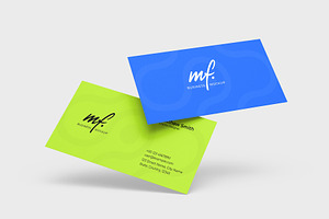 Modern Business Card Mockup Template, an Advertising Mockup by graphypix