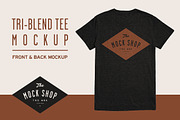 Tri-Blend Tee Mockup, a Shirt Mockup by The Mock Shop (Thumbnail 2 of 2)