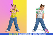 Realistic Kids Girl T-Shirt Mockups, a Shirt Mockup by Hi, Mock-Up! (Thumbnail 9 of 13)