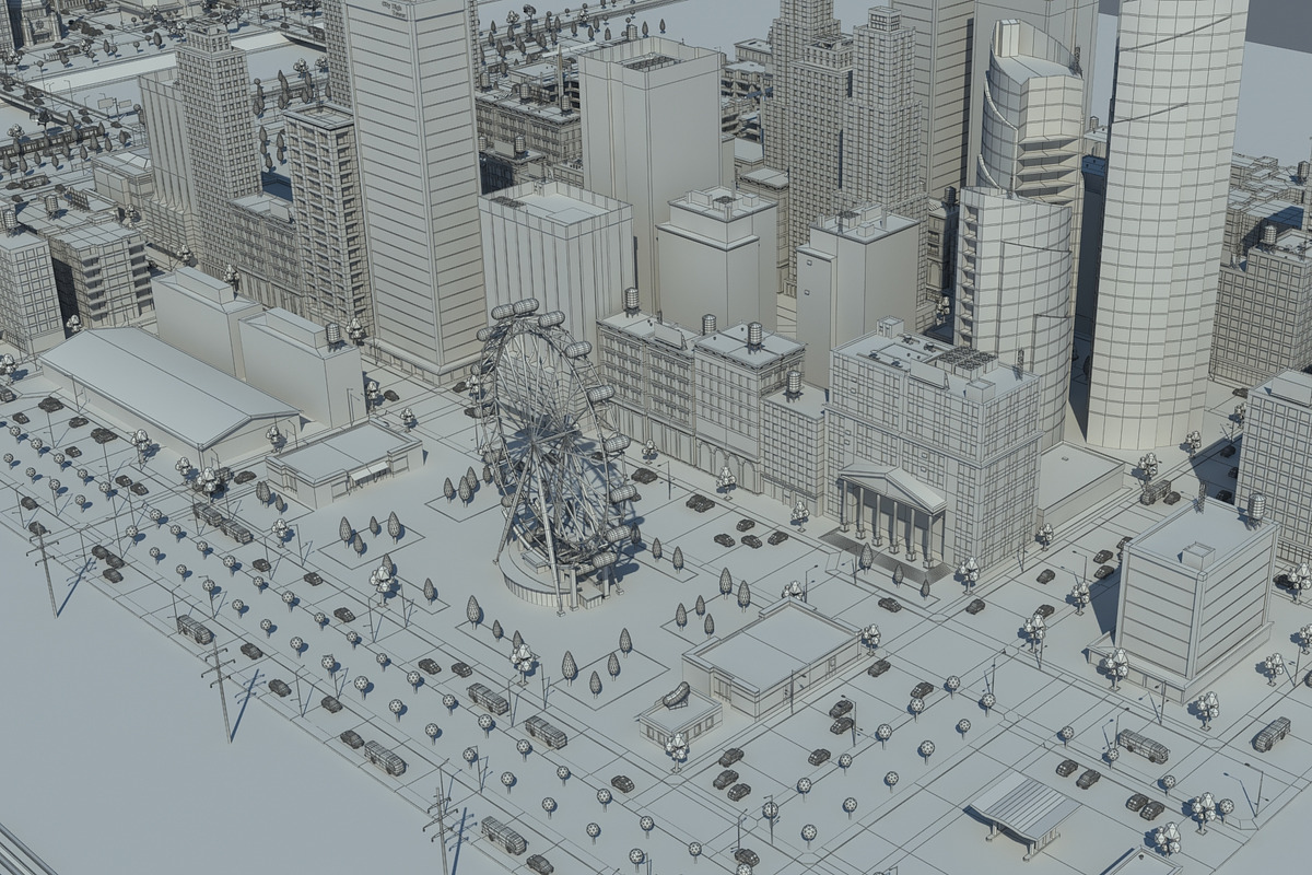 Low poly 3D Cartoon City Modular, an Architecture 3D Model by NOMODOL (Photo 19 of 20)