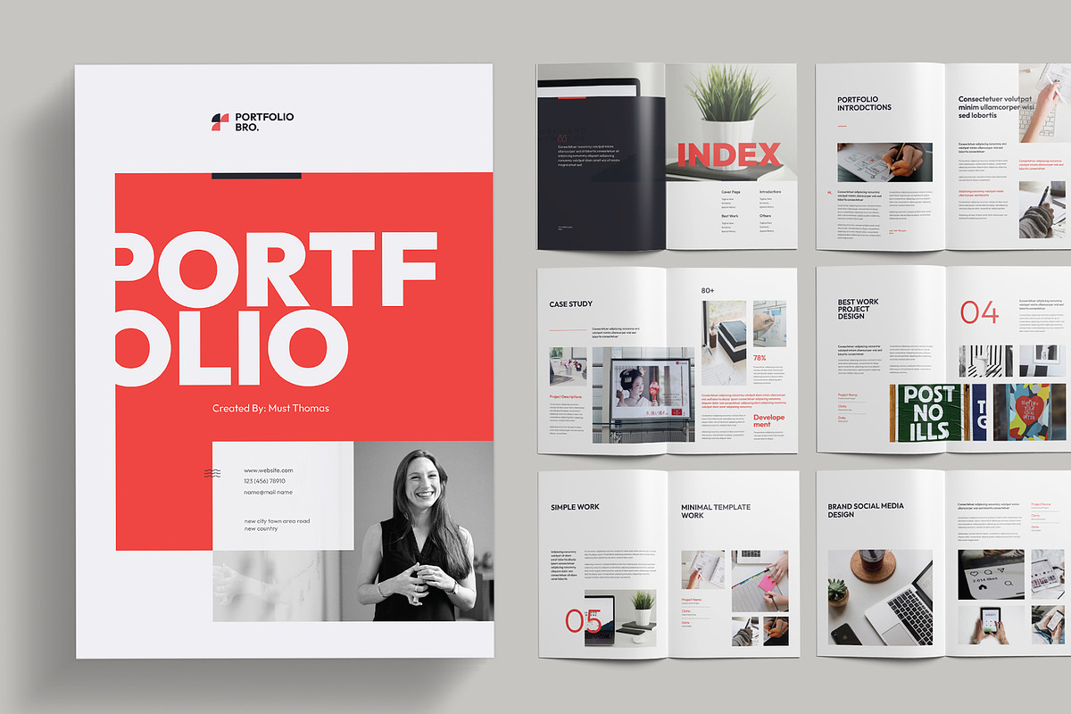 Works / Portfolio Template, a Brochure Template by Pixelpick (Photo 1 of 8)