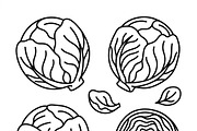 41 Christmas Feast Vector Icons, an Outline Icon by adenpinkstore (Thumbnail 7 of 21)