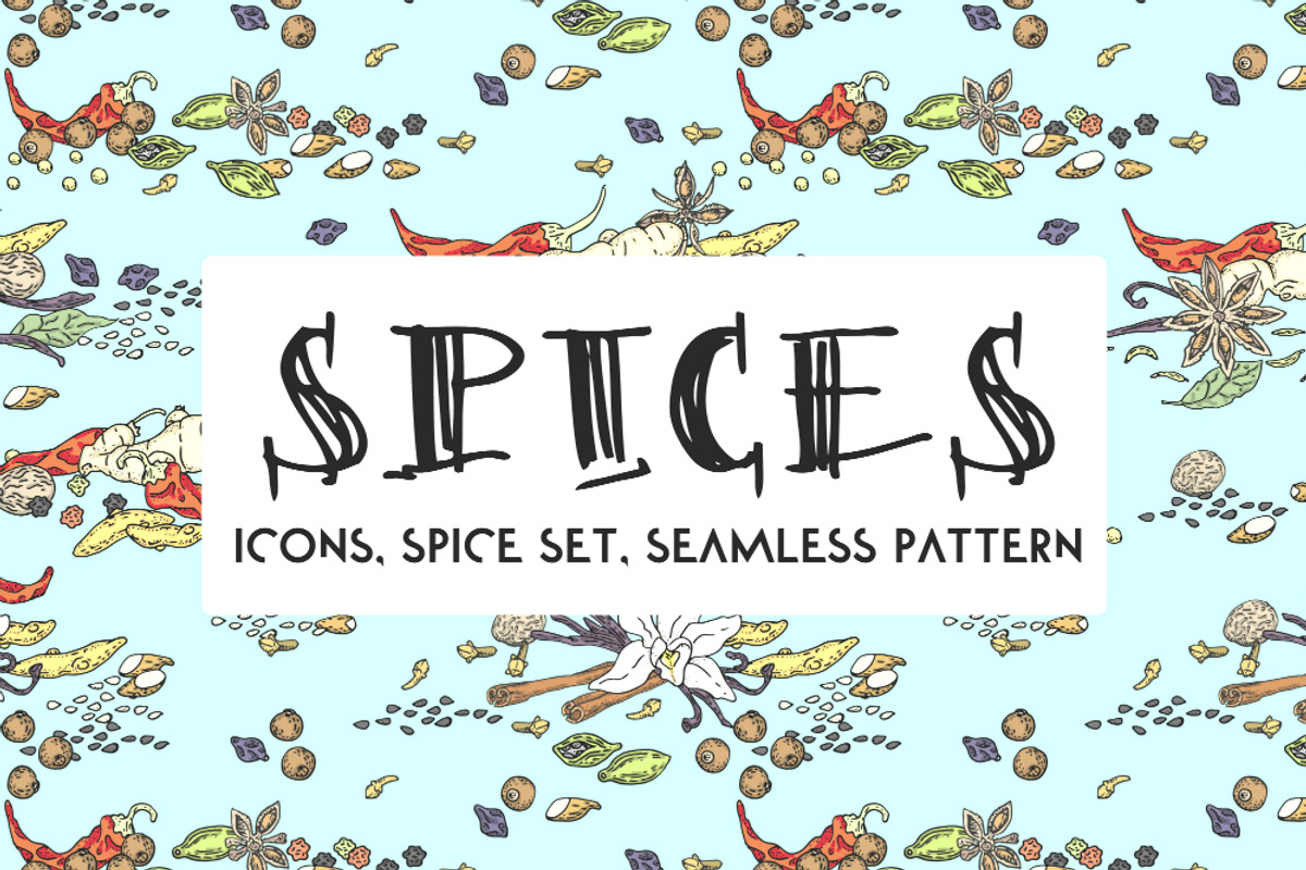 Spices. Doodle set, a Food Illustration by WINS Doodle shop (Photo 1 of 5)