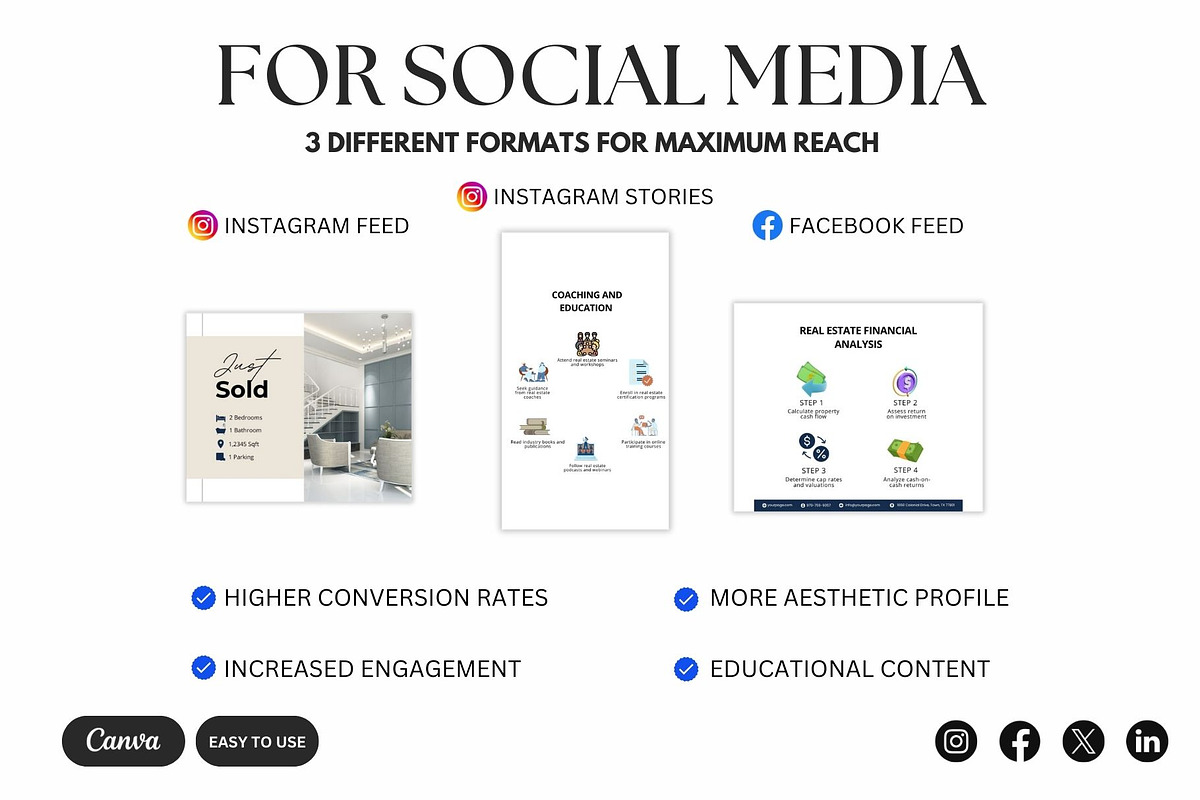 21,500+ Real Estate Canva Templates, a Marketing Template by Studioxhq (Photo 11 of 13)