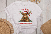 I'm Fine Everything is Fine Xmas Png, an Illustration by DreamPrint404 (Thumbnail 6 of 7)