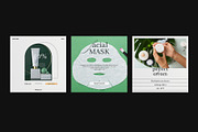 Skin Care Social Media Post Template, a Social Media Template by E-Type (Thumbnail 2 of 5)
