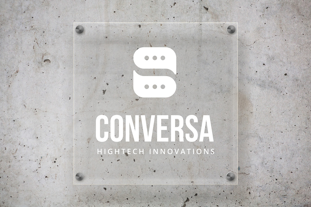 Conversa Chat Support Helpdesk Logo, a Branding & Logo Template by Tovarkovdesign (Photo 2 of 6)