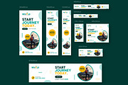 Travel Agency Web Banner Ads Set, a Social Media Template by CreativeShaper (Thumbnail 1 of 4)