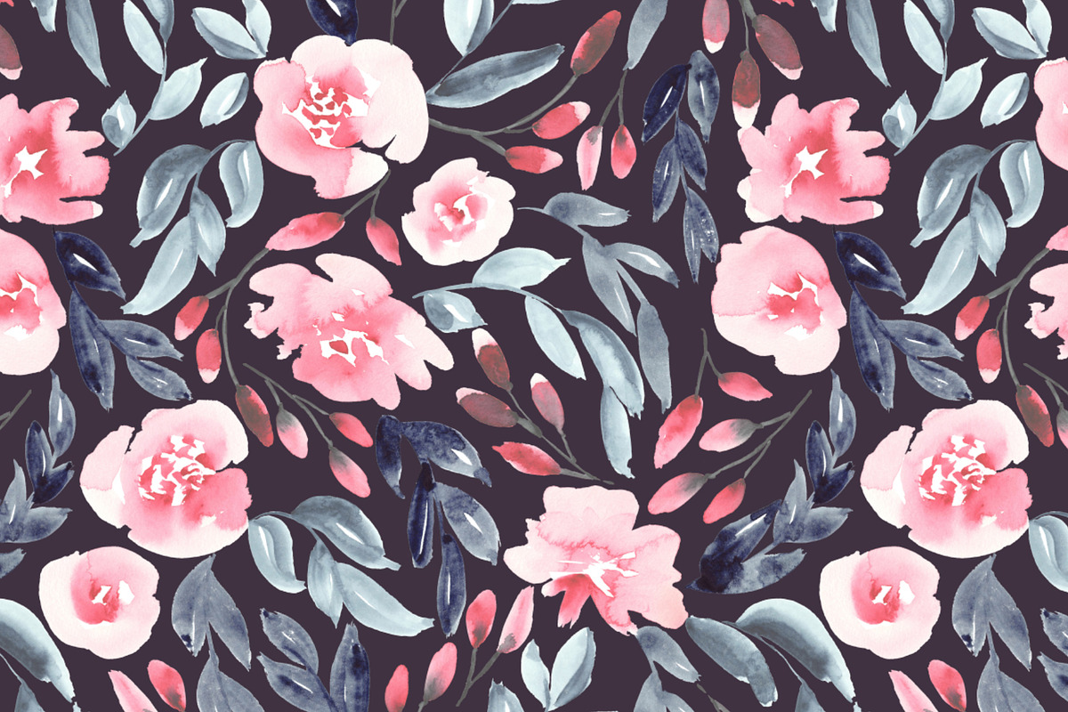 Pink, blue and purple, a Pattern Graphic by Anya-D (Photo 1 of 5)