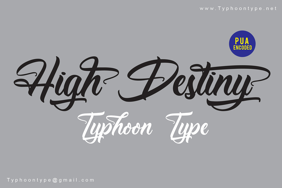 High Destiny font