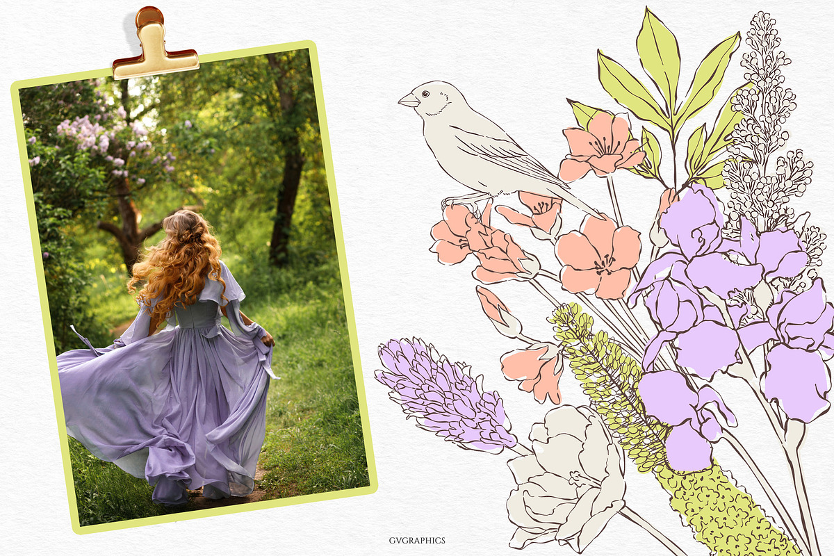 Lush Vol. 3 Collection, a Seasonal Illustration by GVGraphics (Photo 8 of 21)