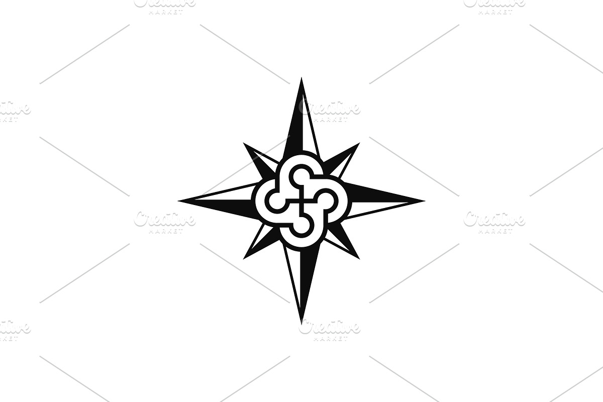 modern compass community people logo, a Branding & Logo Template by Rasagama Studio