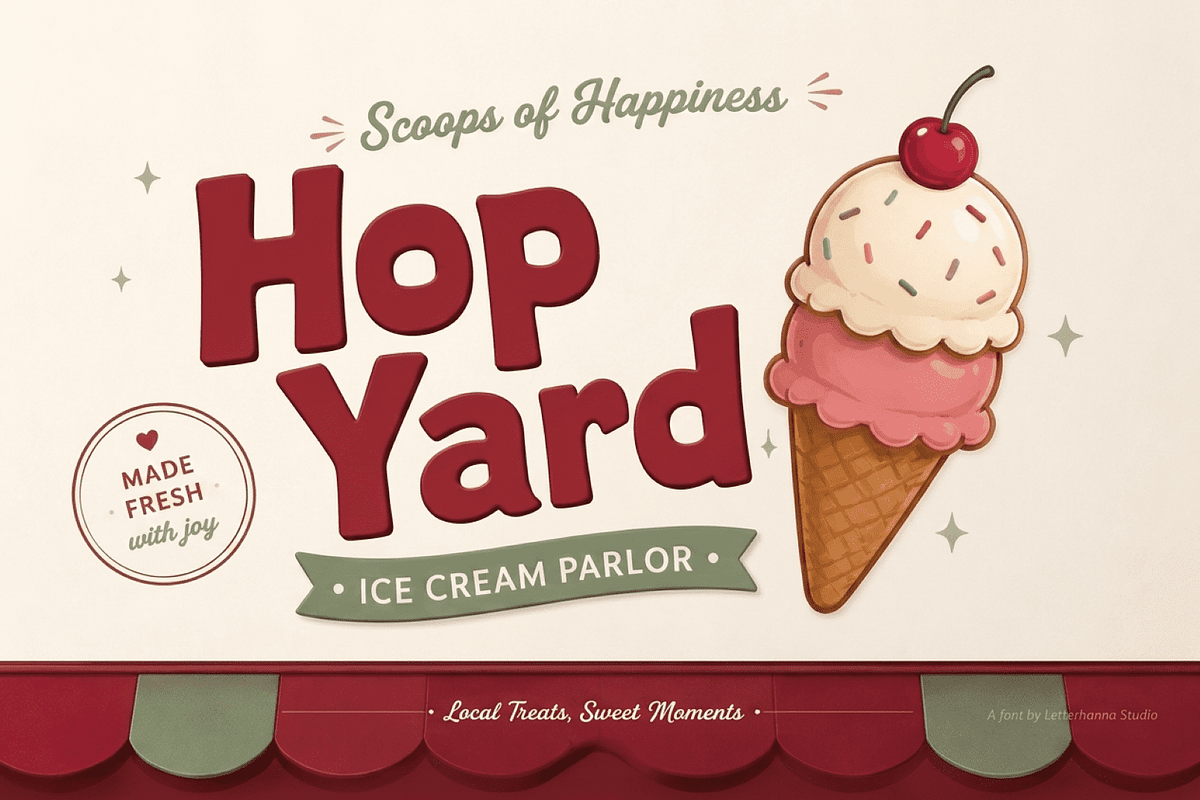 Wildgrin Font: Bold Playful, a Handwritten Font by Letterhanna Studio (Photo 3 of 9)