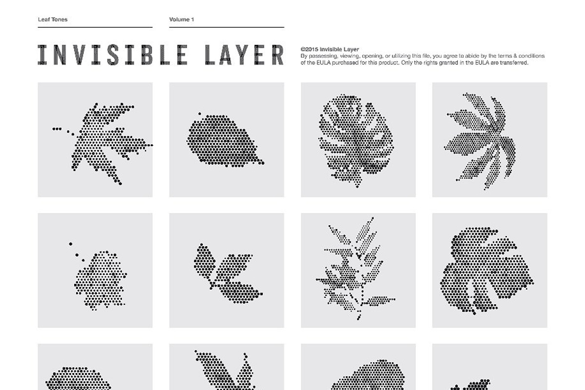 800 Vectors | CirclesSquares&Leaves, a Texture Graphic by invisiblelayer (Photo 5 of 5)