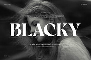 Blacky Elegant Serif Font, a Serif Font by Perfectype (Thumbnail 1 of 8)