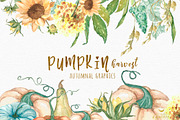 Pumpkin Harvest - Autumnal Graphics, an Object Graphic by studioequinox (Thumbnail 1 of 5)
