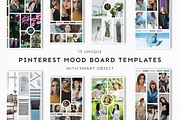 15 Pinterest Mood Board Templates, a Social Media Template by Creativetacos (Thumbnail 1 of 5)