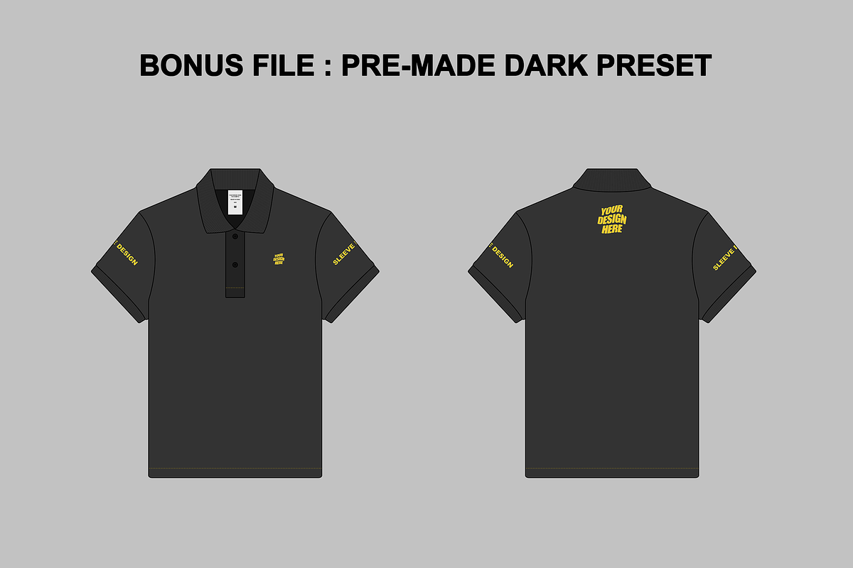 Polo Tshirt Vector Flat Mockup, a Shirt Mockup by Infinity Mockups (Photo 9 of 9)