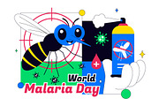 10 World Malaria Day Illustration, an Illustration by denayunebgt (Thumbnail 4 of 4)