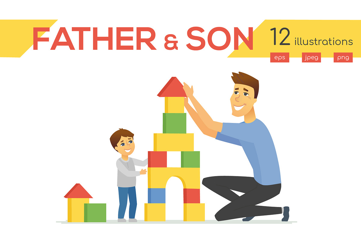 Father & Son, 12 illustrations, an Education Illustration by Boyko Pictures (Photo 1 of 8)