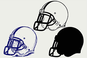 Helmet Football SVG