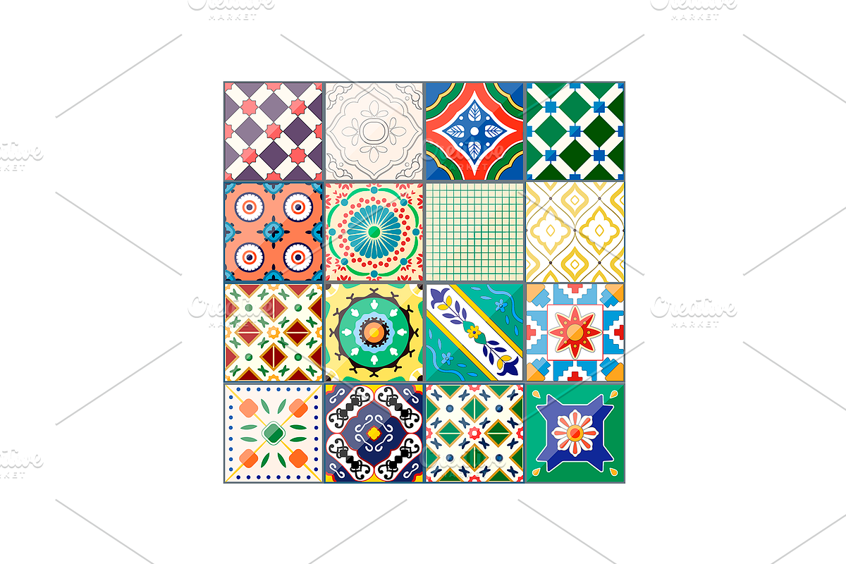 Azulejo Pattern VECTOR. Moroccan, a Pattern Graphic by Natalka Dmitrova art (Photo 8 of 29)