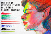 50 Retro Pencils - Procreate Brushes, a Brush Add-On by Nuclear Brushes (Thumbnail 6 of 8)