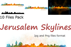 10x Files Pack Jerusalem Skylines