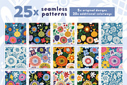 Folky Florals Patterns & Graphics, a Pattern Graphic by rouxsupplyco (Thumbnail 5 of 13)