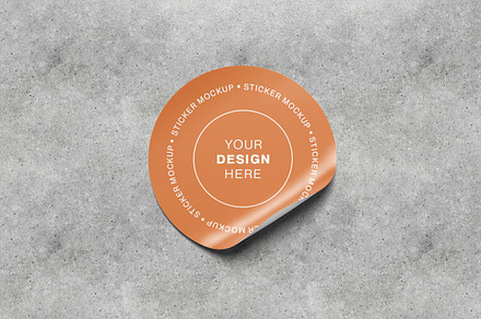 Sticker Mock up, a Packaging Mockup by WhymoreArt